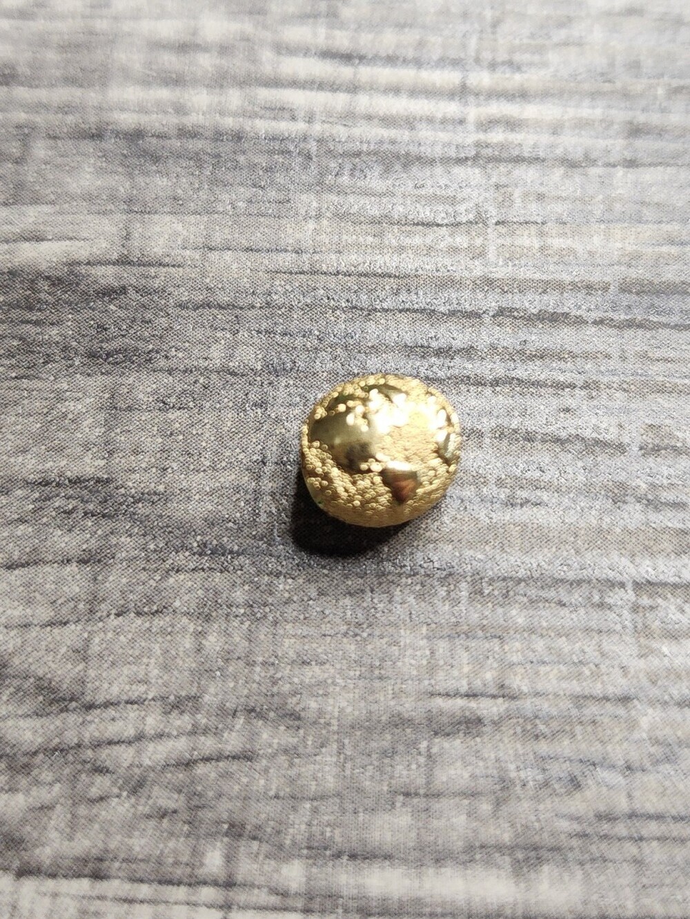 Authentic Pandora Textured Globe Mini Charm 14k Gold Plating